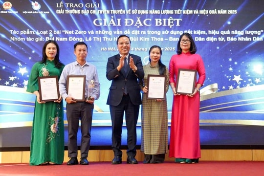 40 tác phẩm đạt giải báo chí tuyên truyền về sử dụng năng lượng tiết kiệm, hiệu quả