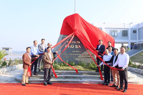 Khánh thành Trạm bơm Phù Sa, hơn 4.100ha canh tác của Hà Nội không lo thiếu nước