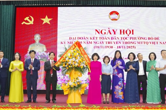 Phường Bồ Đề (Hà Nội) Mỗi cư dân là một "nhịp cầu" gắn kết Ngày hội Đại đoàn kết
