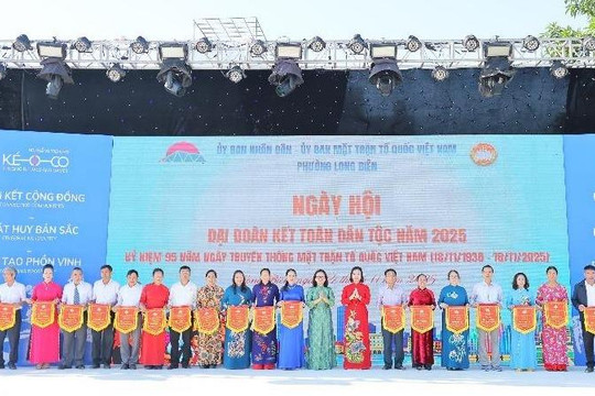 Phường Long Biên nhiều hoạt động ý nghĩa tại Ngày hội Đại đoàn kết toàn dân tộc