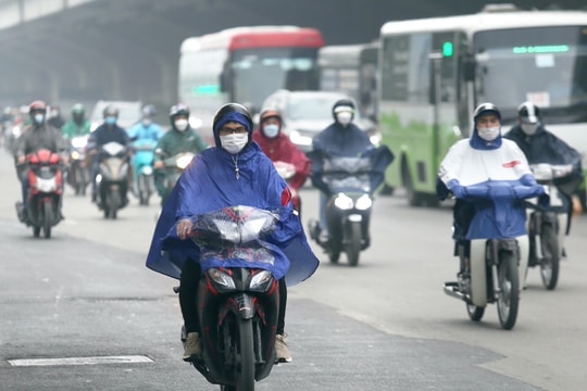Bắc Bộ có mưa nhỏ rải rác, sáng và đêm trời lạnh
