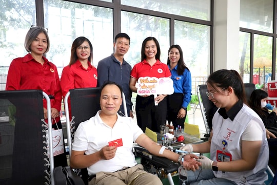 Ngày hội hiến máu tình nguyện phường Định Công đạt 540 đơn vị máu
