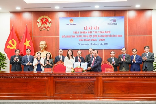 Cà Mau ký kết hợp tác chiến lược với Đại học Quốc gia TP Hồ Chí Minh
