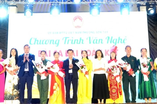 Sơn Tây: Sôi nổi đêm văn nghệ “Bài ca đại đoàn kết”