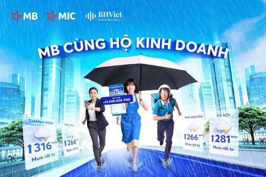Nhẹ gánh lo âu nhờ MB bảo vệ nguồn thu nhập mùa mưa bão