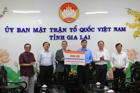 Hỗ trợ đồng bào Gia Lai, Nutifood dành 10 tỷ đồng ứng phó bão Kalmaegi