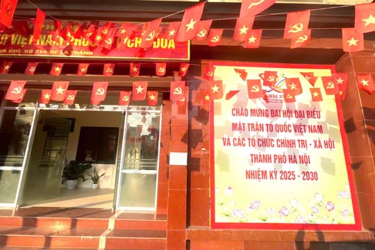 Chiều nay (17/11), khai mạc Đại hội MTTQ Việt Nam thành phố Hà Nội lần thứ XVIII, nhiệm kỳ 2025 - 2030