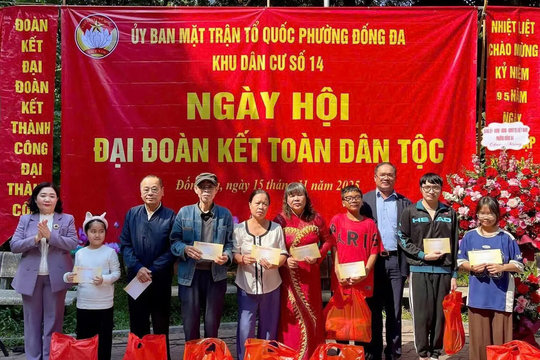 Rộn ràng những Ngày hội Đại đoàn kết toàn dân trên địa bàn phường Đống Đa