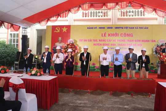 Xã Thư Lâm: Đầu tư hơn 300 tỷ đồng cho dự án trạm bơm tiêu thoát nước