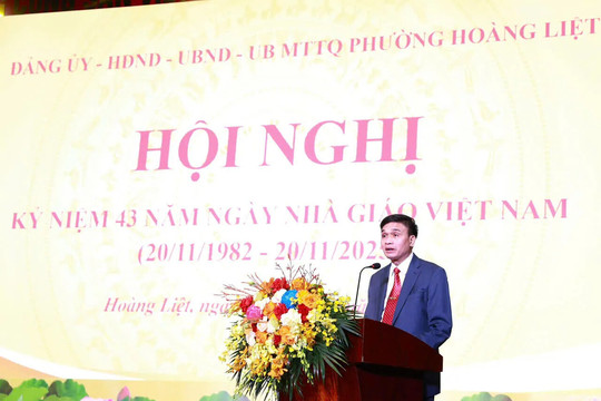 Phường Hoàng Liệt tri ân các thầy cô giáo, khẳng định chiến lược phát triển giáo dục