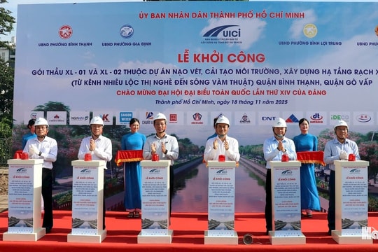 TP Hồ Chí Minh: Khởi công hai gói thầu cuối dự án cải tạo rạch Xuyên Tâm