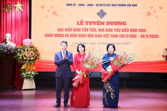 Phường Cửa Nam tuyên dương các điển hình tiên tiến, nhà giáo tiêu biểu năm 2025