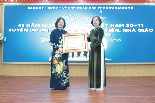Phường Giảng Võ tuyên dương điển hình tiên tiến, nhà giáo tiêu biểu