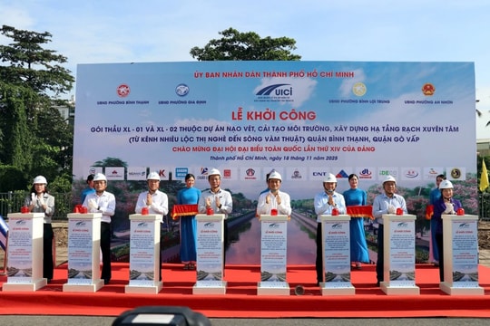 TP Hồ Chí Minh: Khởi công 2 gói thầu cải tạo rạch Xuyên Tâm