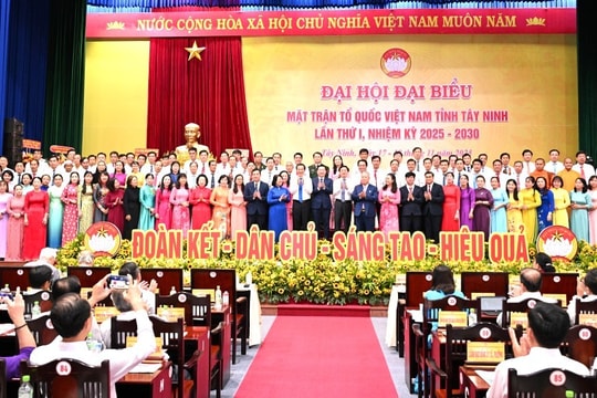Đại hội đại biểu MTTQ Việt Nam tỉnh Tây Ninh lần thứ I Hai khâu đột phá, bảy chương trình hành động trong nhiệm kỳ 2025 - 2030