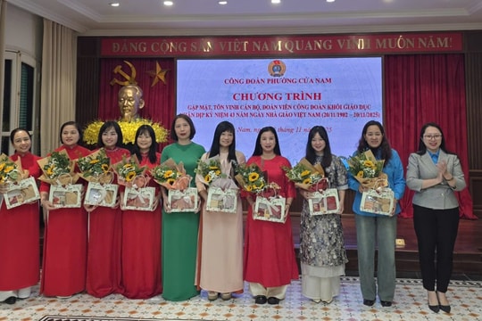 Công đoàn phường Cửa Nam tri ân đội ngũ nhà giáo