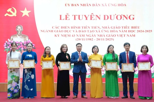 Xã Ứng Hòa đẩy mạnh chuyển đổi số và xây dựng môi trường giáo dục hạnh phúc