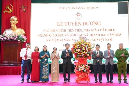 Ngành Giáo dục Thanh Oai: 31 tập thể, cá nhân được tuyên dương, khen thưởng