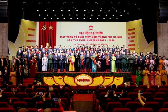 Danh sách 126 vị tham gia Ủy ban MTTQ Việt Nam thành phố Hà Nội khóa XVIII, nhiệm kỳ 2025 - 2030