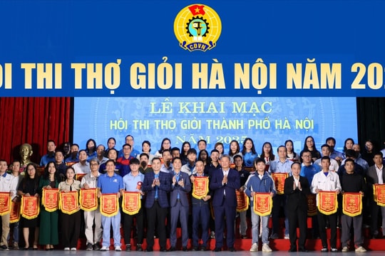 Hội thi thợ giỏi thành phố Hà Nội năm 2025: 112 thí sinh đoạt giải