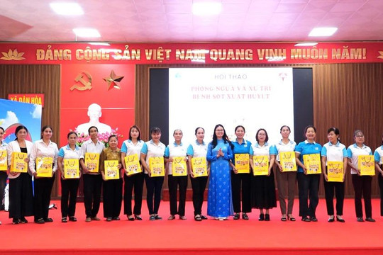Xã Dân Hòa “Chung tay phòng chống sốt xuất huyết – Bảo vệ sức khỏe gia đình”