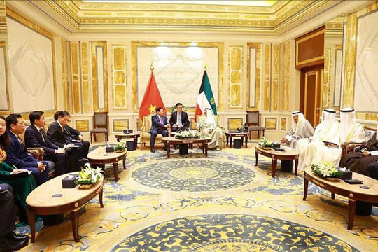 Thủ tướng Phạm Minh Chính hội kiến Quốc vương Nhà nước Kuwait