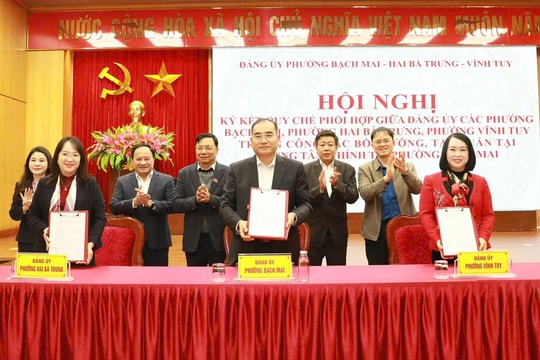 Các phường Bạch Mai, Hai Bà Trưng, Vĩnh Tuy phối hợp bồi dưỡng chính trị cho cán bộ, đảng viên