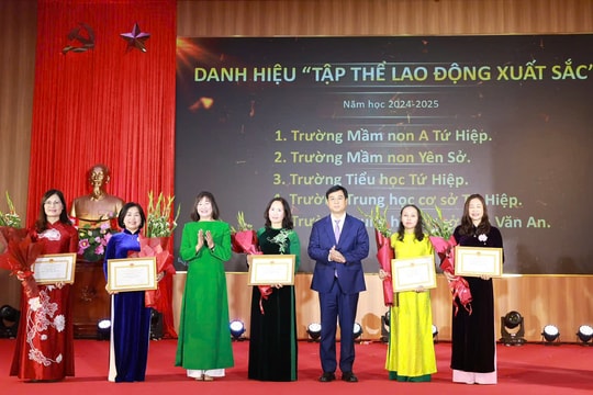 Phường Yên Sở tri ân, biểu dương nhà giáo tiêu biểu