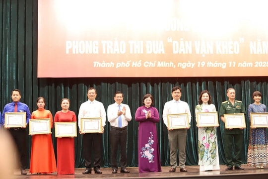 TP Hồ Chí Minh tuyên dương 221 điển hình "Dân vận khéo"