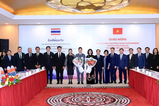 Hà Nội - Bangkok tăng cường hợp tác quản lý đô thị, du lịch và kinh tế