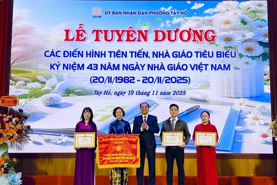 Bước tiến mạnh mẽ của giáo dục Tây Hồ trong nhịp phát triển của Thủ đô