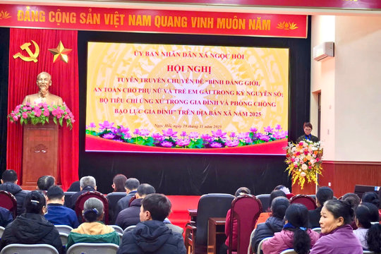 Ngọc Hồi: tuyên truyền bình đẳng giới và phòng chống bạo lực gia đình