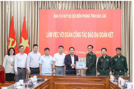 Báo Đại đoàn kết và Bộ đội Biên phòng tỉnh Đắk Lắk thống nhất thực hiện Chương trình “Xuân biên phòng - Ấm lòng dân bản” tại vùng biên