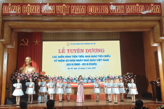 Tây Hồ: vinh danh các điển hình tiên tiến, nhà giáo tiêu biểu