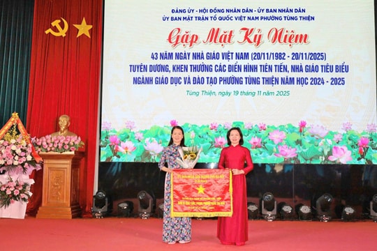 Tùng Thiện tuyên dương các nhà trường, nhà giáo tiêu biểu