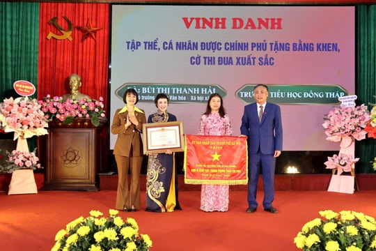 Xã Đan Phượng: Tuyên dương các điển hình tiên tiến, nhà giáo tiêu biểu