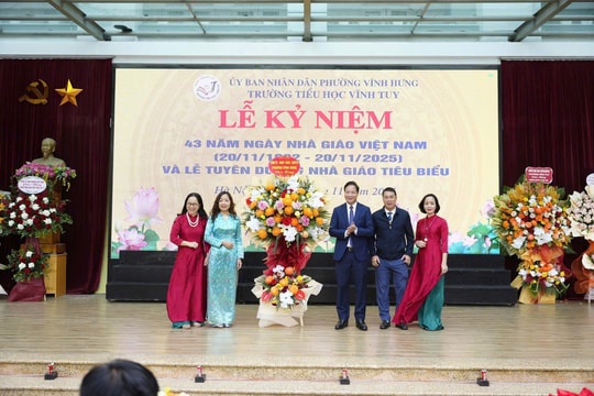 Trường Tiểu học Vĩnh Tuy tri ân các thế hệ nhà giáo