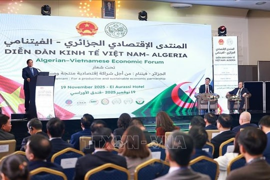 Thủ tướng Phạm Minh Chính và Thủ tướng Algeria cùng dự Diễn đàn kinh tế Việt Nam - Algeria