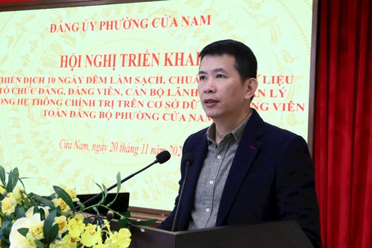 Cửa Nam khởi động chiến dịch 10 ngày đêm chuẩn hóa dữ liệu đảng viên