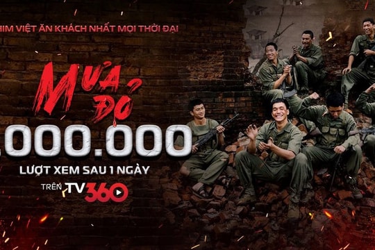 “Mưa đỏ” cán mốc 1 triệu lượt xem chỉ sau 24 giờ phát miễn phí trên TV360