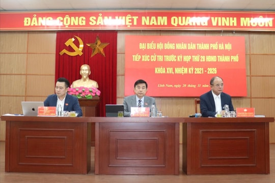Cử tri nêu đề xuất nhằm giảm thu hồi đất khi làm Trục Đại lộ cảnh quan sông Hồng
