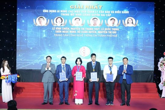 Trao giải cho 40 đề tài xuất sắc tại Hội thi Sáng tạo Kỹ thuật thành phố Huế