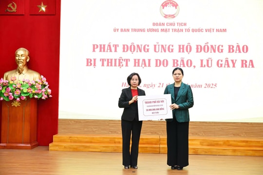 Hà Nội Chung tay ủng hộ nhiều địa phương khắc phục hậu quả bão, lũ