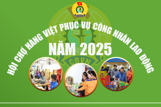 Hội chợ hàng Việt phục vụ công nhân lao động năm 2025