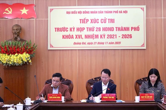 Cử tri các xã: Quảng Oai, Cổ Đô kiến nghị khắc phục hạ tầng xuống cấp, an toàn dân sinh
