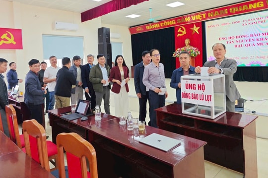 Nam Phù, Hòa Lạc: Lan tỏa nghĩa tình, hướng về đồng bào miền Trung, Tây Nguyên