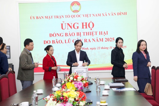 Các xã: Vân Đình, Hòa Xá, Ứng Hòa, Ứng Thiên chung tay ủng hộ đồng bào miền Trung, Tây Nguyên