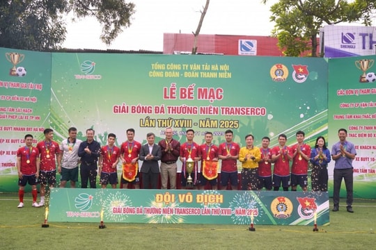 Xí nghiệp Dịch vụ Ô tô Hà Nội lên ngôi vô địch Giải bóng đá Transerco lần thứ XVIII - 2025