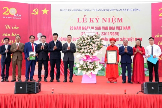 Phù Đổng đón nhận Quyết định công nhận Cây di sản Việt Nam