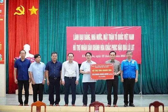 TP Hồ Chí Minh hỗ trợ Khánh Hòa 50 tỷ đồng khắc phục bão lũ